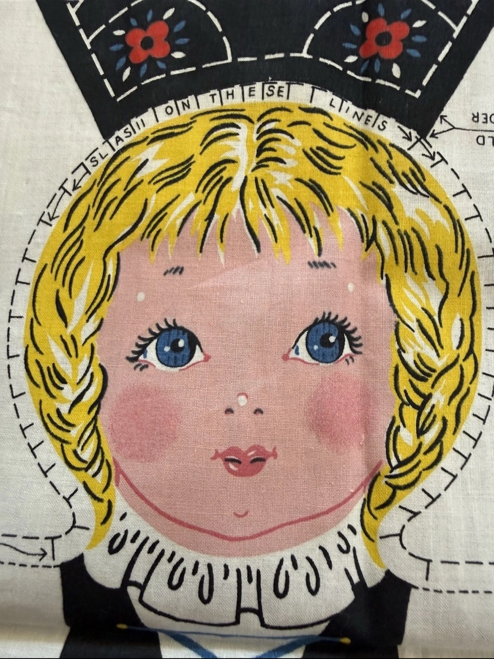 Vintage Hansel & Gretel Cut & Sew Pillow Doll Cotton Fabric Panel Handmade - Picture 6 of 6